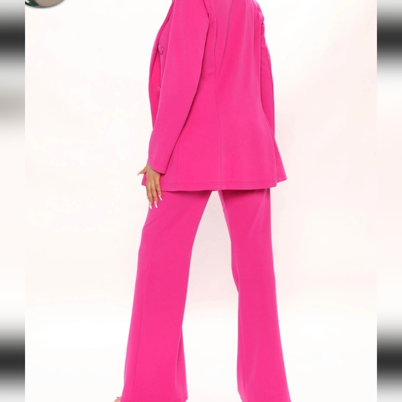 Fashion Nova Pants - NWT Fashion Nova Hot Pink Blazer Pant Suit